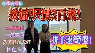 撿漏呎價300幾 拼手速搶筍盤｜十里銀灘3期海逸灣北區 3房2廳一衛 西向高層三景房｜一房可觀3景 帶家私家電 拎包可入住｜絕版低價優質房#惠州樓盤#惠州筍盤#十里銀灘 #房地產