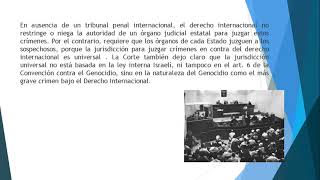 VIDEO JURISDICCIÓN UNIVERSAL - Derecho Penal Internacional OVA1