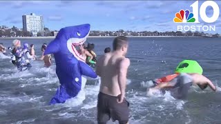 Community braves frigid waters in annual 'Rally 4 Nally' polar plunge in Boston