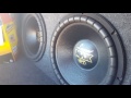 2 Lanzar Max ST 15s Rockford Fosgate R250x1 amp FULL DEMO