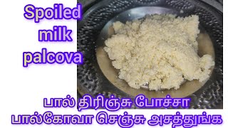 Spoiled milk palcova/பால் திரிஞ்சு போச்சா பால்கோவா செஞ்சு அசத்துங்க/@MaduraiMuslimsCookingStyle