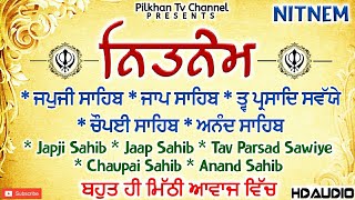 Nitnem Panj Baniyan || ਨਿਤਨੇਮ ਪੰਜ ਬਾਣੀਆਂ || ਪੰਜ ਬਾਣੀਆਂ ਦਾ ਪਾਠ || ਅੰਮ੍ਰਿਤ ਵੇਲੇ ਦਾ ਪਾਠ || #Nitnem