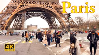 Paris, France🇫🇷 - Paris January 2023 - 4K HDR Walking Tour | Paris 4K | A Walk In Paris