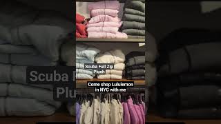 Shop Lululemon 🍋 with me in NYC | Scuba Full Zip \u0026 Half Zip \