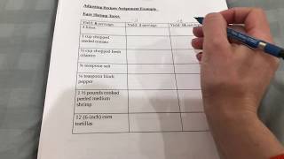 Adjusting Recipe Yields