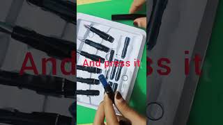 how to open and use  sky gold calligraphy pen best calligraphy pen under 50rs #qadriya