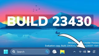 New Windows 11 Build 23430 – New Taskbar Option, System Tray with No Date and Time and Fixes (Dev)