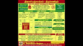 Panchangam 04-04-2023|தினசரி பஞ்சாங்கம்|#shorts|Daily Tamil Calendar|Astro Sundararajan|Vedha Nethra