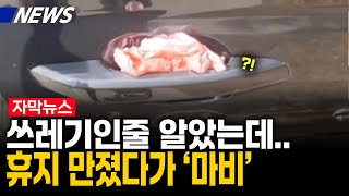 [해외이슈]쓰레기인줄 알고 버렸는데..'마비증상?'