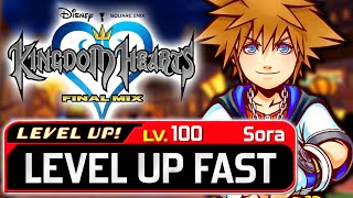 Kingdom Hearts 1 - How to Level Up FAST - Achieve Level 100!