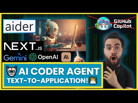 GRATIS: ¡Agente de IA de texto a aplicación Aider y NextJS!‍ Alternativa a GitHub Copilot (Google Gemini)