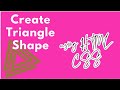 How to make triangle🔺 shaped div using HTML CSS only || Triangle using HTML CSS || Using clip-path 🔼