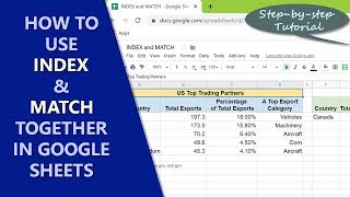 Google Sheets INDEX | Google Sheets MATCH | How to Use INDEX and MATCH together