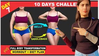 Day -7 Diet + workout || 10 day Transformation By pooja Dixit
