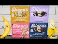 Diana’s Real Banana White Chocolate Cinnamon, Dark Chocolate Caramel, Birthday Cake, Milk Chocolate