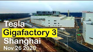 (November 26 2020)  Tesla Gigafactory 3 Shanghai 4K Video