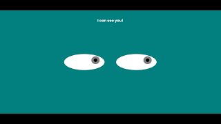 Eyes follow the mouse cursor with HTML, CSS, & JavaScript.
