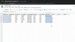 UTM.TO | Google Sheet URL Shortener with UTM Builder