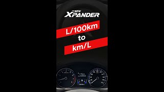 Xpander 2023 | How to change your fuel consumption from L/100km to km/L?