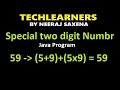 Special two digit number in java