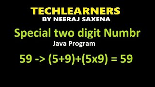 Special two digit number in java