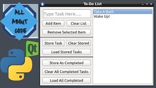 PyQt Python | To-Do List Application | WITH CODE |
