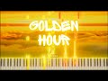 JVKE - Golden Hour (Professional Piano Tutorial)