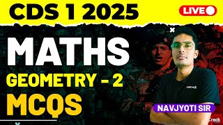 CDS 1 2025 Exam Maths Live - Geometry MCQs - Class 2