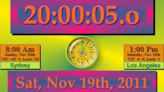 Digital Clock Designer's Octadecimal Clock
