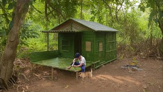 Man Builds a Two-Story Bamboo House in the Jungle | Full Building Process from Start to Finish