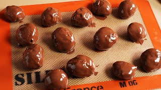 Rice Paper Chocolate Ball ライスペーパーチョコボール #asmr #chocolate #crispy #ricepaper