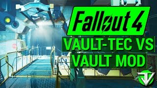 FALLOUT 4: Vault-Tec DLC vs. Vault Building Mod! (Comparing Workshop DLC and Build Your Own Vault!)