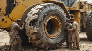 Caterpillar Tire Explosion & Expert Repair in Under 20 Minutes