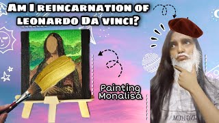 Painting Miniature Monalisa | Am I Leonardo Da Vinci? | Nidhi Nala Art