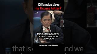 OFFENSIVE DAW NA EXCUSE LETTER? #Tricom #Politika #Pilipinas