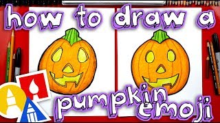 How To Draw The Pumpkin Emoji