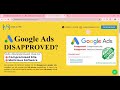 google ads disapproved how to fix disapproved google ads to compromised site 2024 solution