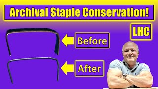 Archival Method to Conserve Comic Book STAPLES!