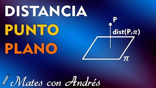 DISTANCIA PUNTO PLANO (recta perpendicular) | Geometría analítica 2º de bachillerato