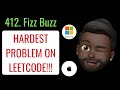 Fizz Buzz | Leetcode 412 | Asked by Microsoft, Apple