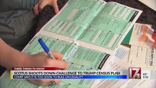 Supreme Court rejects challenge to Trump's census plan