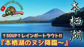 【本栖湖釣り】帰ろうとしてたら…奇跡の本栖湖BIGレインボートラウト！！　#fishing  #mtfuji