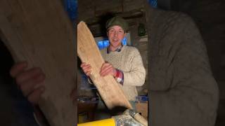 Making an oak spade by hand #ireland #woodwork #handtools #oak #satisfying #greenwoodworking