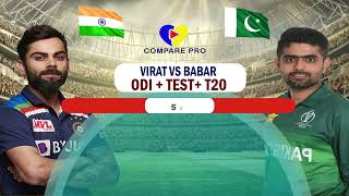 Virat Kohli vs Babar Azam Comparison 2022 | India vs Pakistan | Match, Runs, Average | True Compare