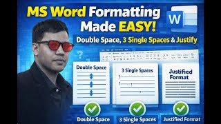 MS Word Formatting Made EASY! Double Space, 3 Single Spaces & Justify