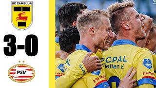 Cambuur Vs PSV Eindhoven 3-0 All Goals & Extended Highlights Eredivisie 2022HD