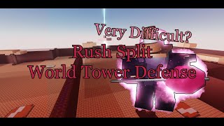 Rush split is pretty difficult [World Tower Defense] Split Rush Win