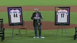 In pregame ceremony, Berkman, Oswalt retire as Astros