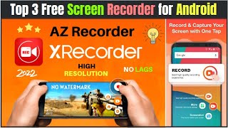 Best Screen Recorder for Android in 2023 - Top 3 Free Mobile Screen Recorder Apps (No Watermark)
