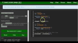 Assignment with a Returned Value, freeCodeCamp Basic Javascript